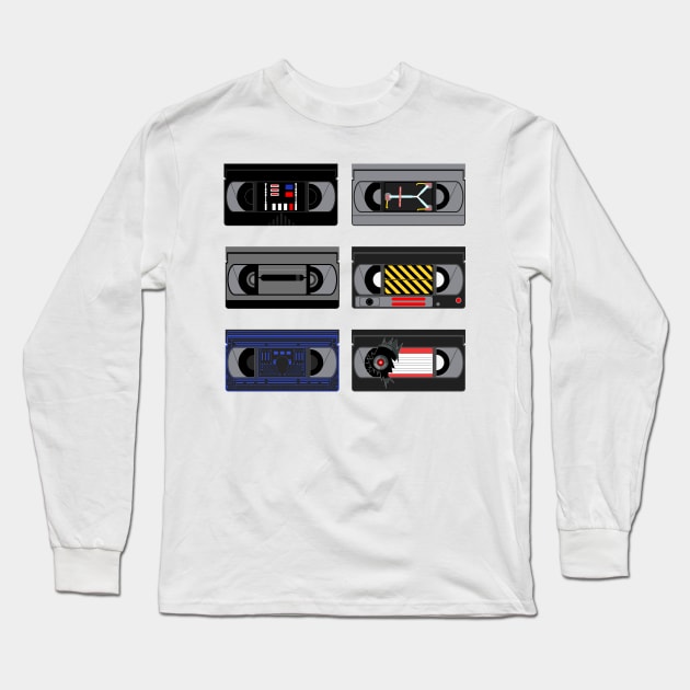 Epic Movies Videocassettes Long Sleeve T-Shirt by Sachpica